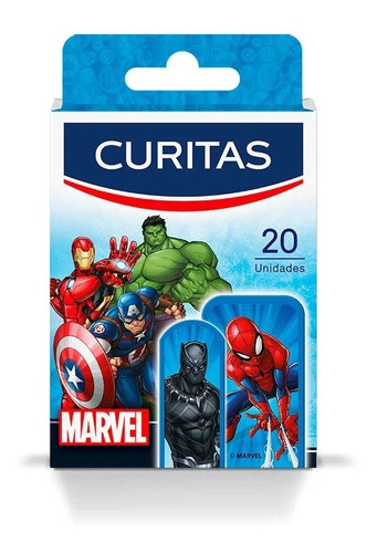 Curitas Apositos Marvel Personajes X 20 Unidades Inf