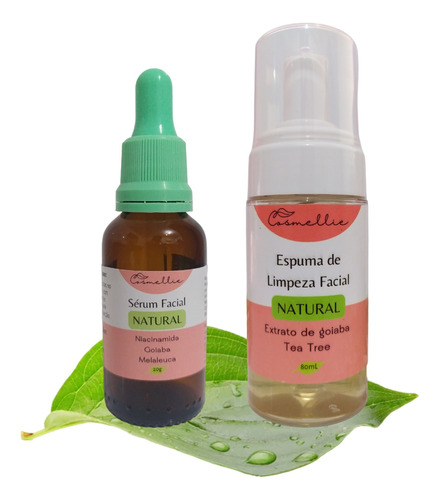 Kit Xô Acne Sérum E Espuma De Limpeza Facial Pele Oleosa