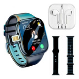 Smartwatch Horizon 4g Gps 16gb Titânio Silicone Lite + Fone