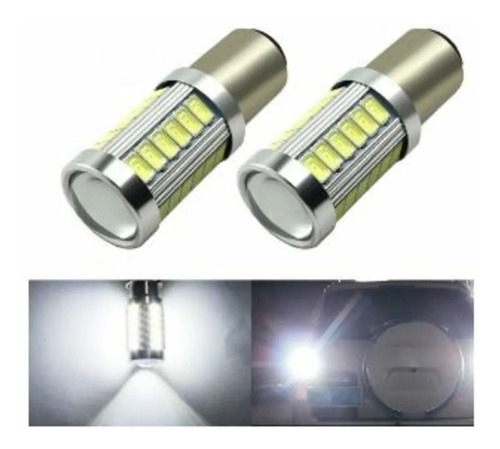 2 Bombillos Led 1156 Para Direccional O Reversa Fijo/strober