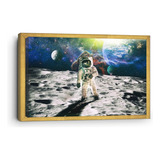 Cuadro Canvas Enmarcado Ingles Astronauta En Marte 90x140cm