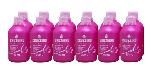 Linha Unhas Cruzeiro Removedor Esmalte 95 Ml 12 Unidades