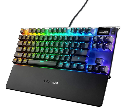 Teclado Mecánico Compacto Gamer Steelseries Apex 7 Tkl .