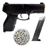 Arma Airsoft Pistola 6mm Spring 24/7 Vigor V310 + 300 Bbs