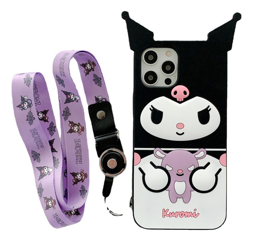 Funda Para iPhone 3d Sanrio Cutecartoon Kuromi Phone 11 12