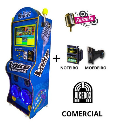 Maquina De Musica Jukebox Karaoke Comercial¨19¨polegadas Wa 