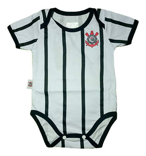 Body Bebê Camisa Jogo Futebol Unissex Lindo Corinthians