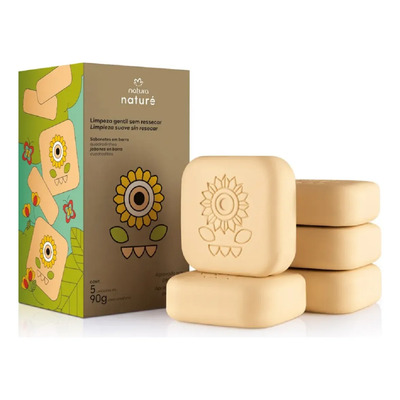 Natura Jabones Naturé Cuadraditos Niños 5 Pzs 90g C/u