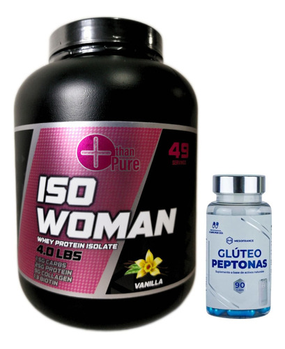 Proteína Para Mujer Con Colágeno Y Biotina + Glúteo Peptonas