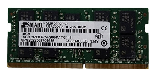 Memoria Ram Smart 16gb 2rx8 Ddr4 2666mhz Gamer