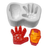 Molde Silicone Homem De Ferro Vingadores Biscuit Resina