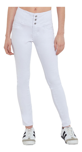 Jeans Skinny Castilla Blanco Mujer Fashion's Park