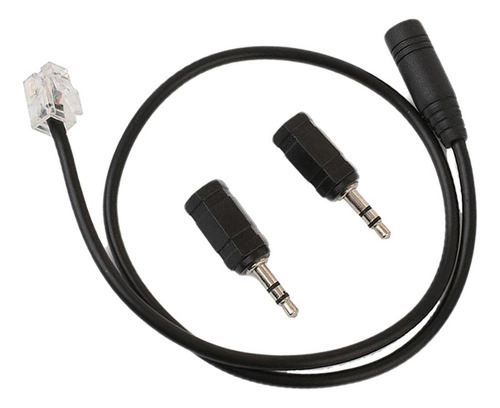 Cable De Auriculares 3.5mm 2.5mm A Rj9 Adapter Convertidor