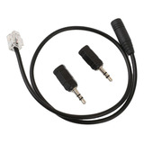 Cable De Auriculares 3.5mm 2.5mm A Rj9 Adapter Convertidor