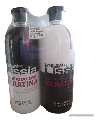Shampoo Y Acondicionador Con Keratina - mL a $24