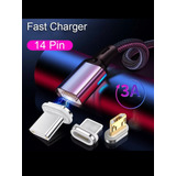 Cabo Usb Magnetico Micro Usb 14 Pinos Xiaomi Samsung Motorol