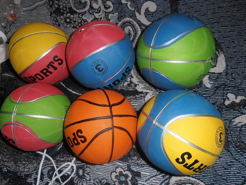 Pkte De 15 Mini Balones De Basquetbol # 3 Varios Colores