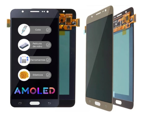 Frontal Tela Display Touch Para J7 J700 Amoled + Brindes