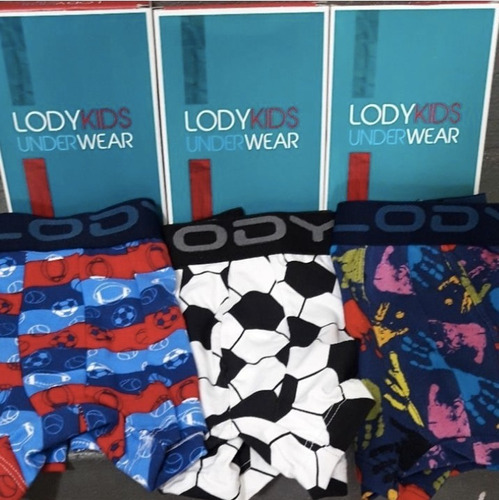 Pack X 2 Boxer Lody Men Niño Algodon Y Lycra Lenceria Tutim