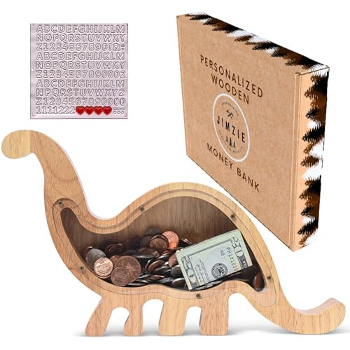 Gran Hucha De Dinosaurio De Madera Personalizada Niños...