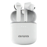 Audífonos Bluetooth Aiwa Tws Aw-8 Color Blanco Music Calidad