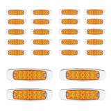 Plafones Laterales Tipo Peterbilt Caja Trailer 12 Led 24 Pzs