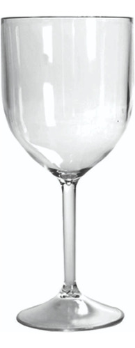 10 Taças De Vinho Acrílico Transparente Resistente 300ml