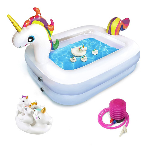 Piscina De Unicornio Para Niños Con Juguetes Y Accesorios In