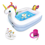 Piscina De Unicornio Para Niños Con Juguetes Y Accesorios In