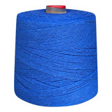 Barbante Eco Brasil 8 Fios 1 Kg Linha Tricô Crochê Coloridas Cor Azul Royal