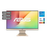 Computador Aio Asus Intel Core I5 8gb Ram 512gb Ssd 24  W11 Color Dorado Oscuro