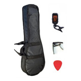 Pack Accesorios Para Ukelele Soprano Funda+capo+afinador+pua