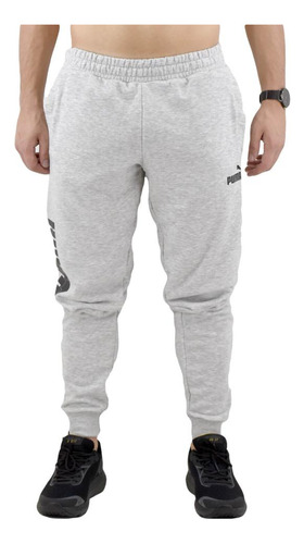 Pantalon Puma Power Logo Gris 67276403