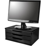 Suporte Para Monitor Com 3 Gavetas Preto Souza