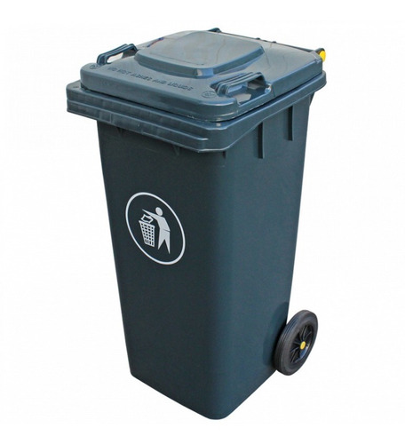 Contenedor Basura 120 Lts Gris