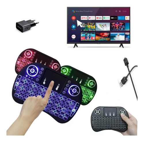 Mine Teclado Led Para Tv Smart  Game Tv Box