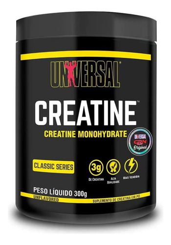 Suplemento Em Pó Universal Nutrition Creatine Creatina Mono 300g Pura