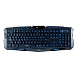 Teclado Gamer Kolke Force Con Luces De Colores Led Usb Color Del Teclado Negro Idioma Español Latinoamérica