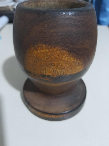 Antiguo Mate De Madera