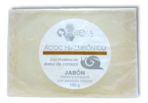 3 Jabón De Ácido Hialurónico Baba De Caracol Natural 100gr
