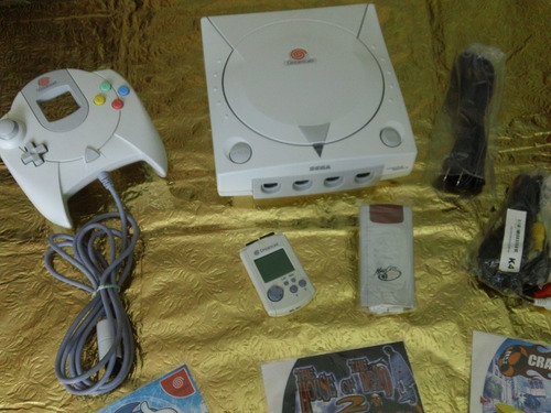 Consola Dreamcast, Control Memoria Brincador 4 Juegos Gratis