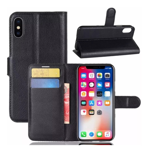 Capa Carteira Flip Premium Porta Cartão Para iPhone XR 6.1