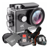 Câmera Sport Eken H9r 4k + 32gb + Suporte Queixo Capacete