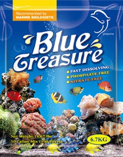 Sal Marinho Blue Treasure Reef Salt 6,7kg (bag) Para Corais