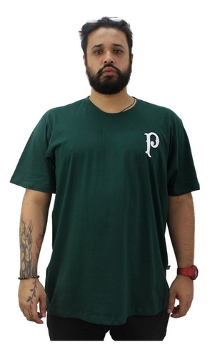 Camiseta Palmeiras Classic Large Oficial Bordado Plus Size