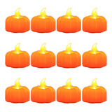 Jack-o-lantern De Halloween Piscando, 12 Unidades