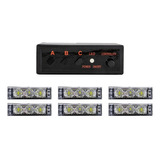 Juego Baliza Led Blanco Frio 18 Watts 12v Nl-352-6 Blanco