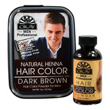 Okay Henna Barba Color Marrn Oscuro, 1 Onza