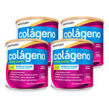 Kit 04 Colágeno Em Pó Hidrolisado Lata 250g Amora Maxinutri