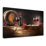 Kit Quadros Decorativos Tema Vinho Bar Cozinha Gourmet Adega